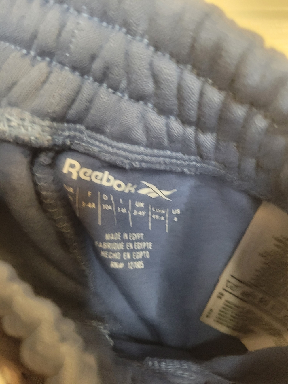 Reebok Blue Sweatpants with Pink Logo - Picture 8 of 8